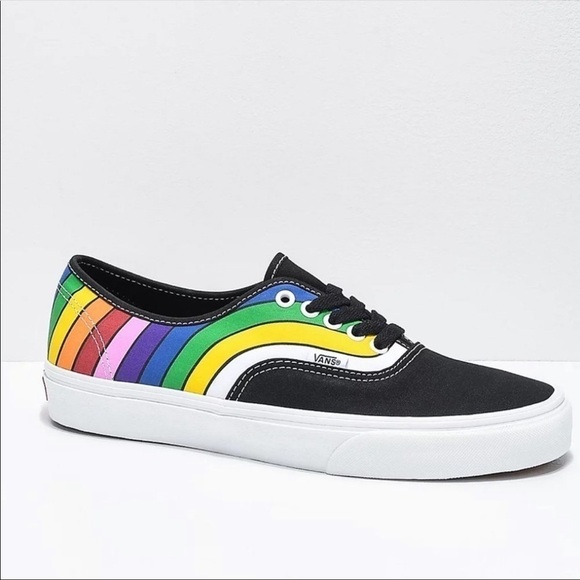 NWOT Vans Authentic Refract Rainbow Sneakers Size 13 Men - Picture 2 of 10